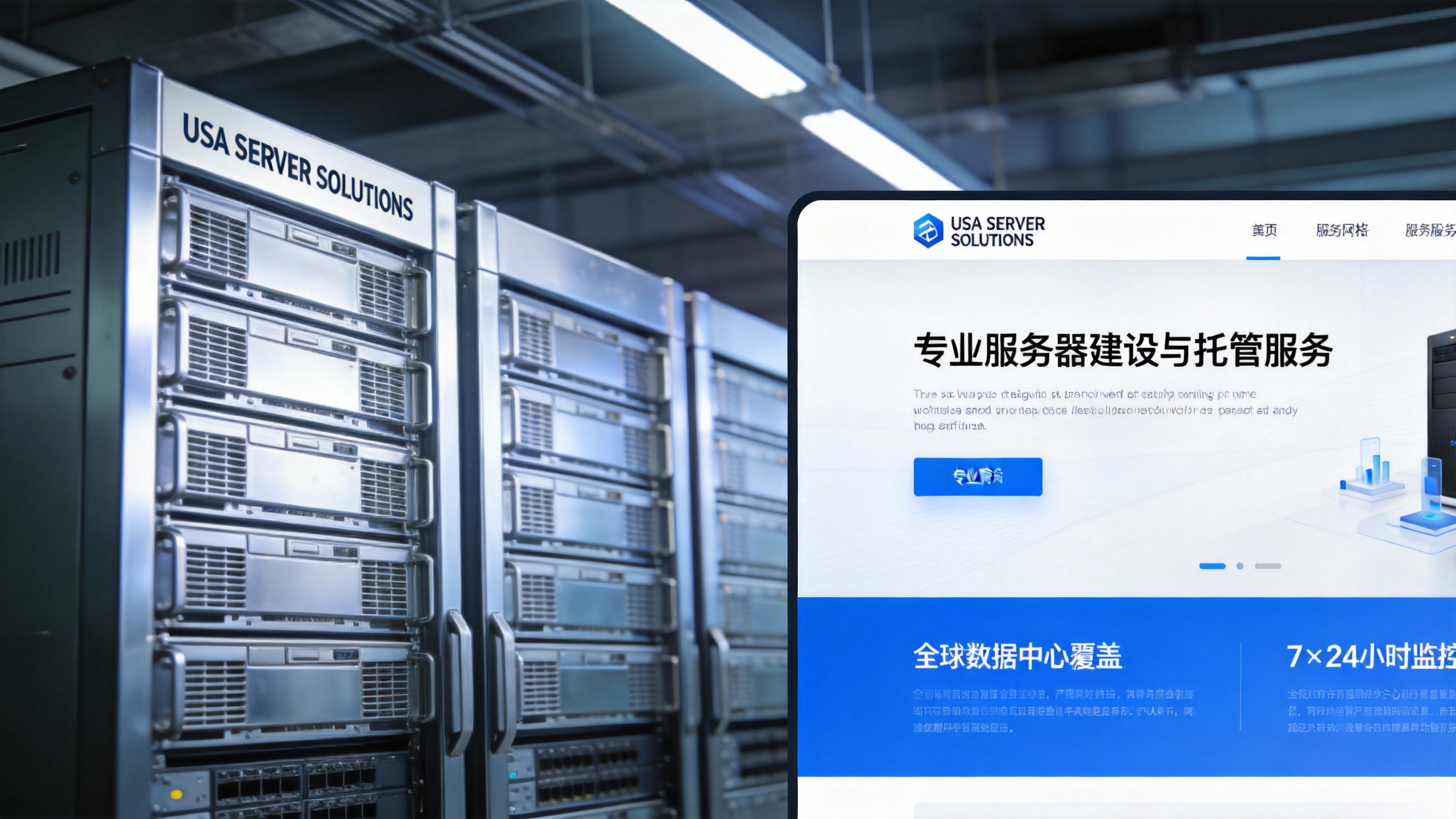 美国服务器建设企业网站